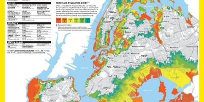 纽约市洪水的地图