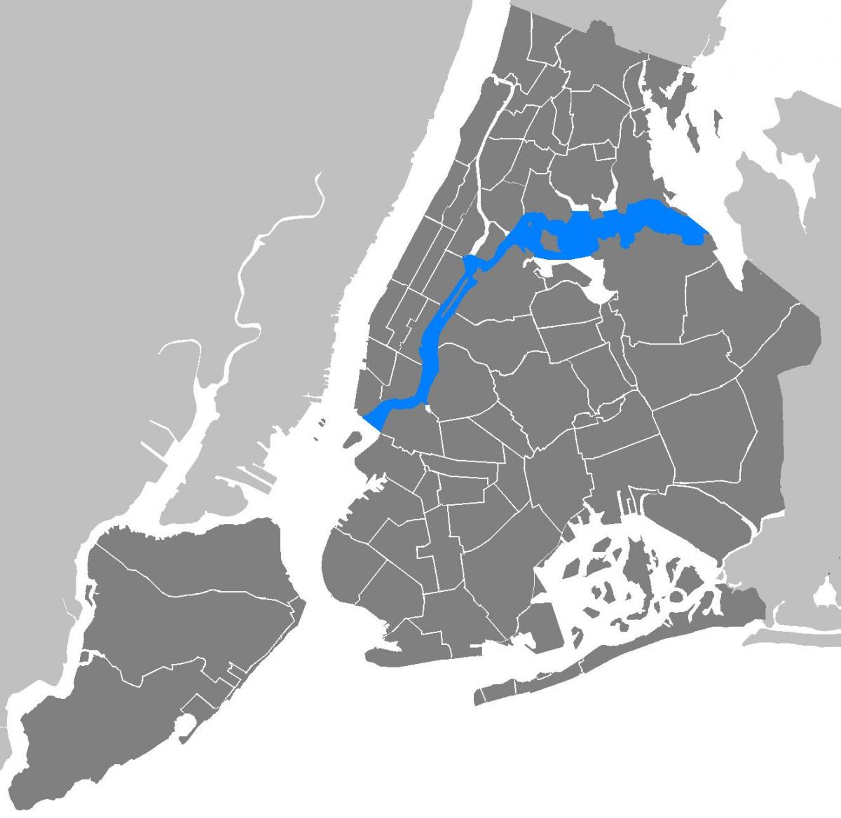 东河的纽约地图