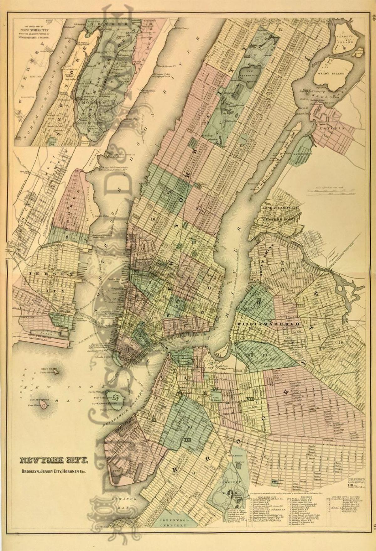 古老的纽约地图
