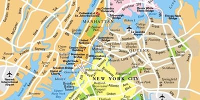 纽约市纽约地图