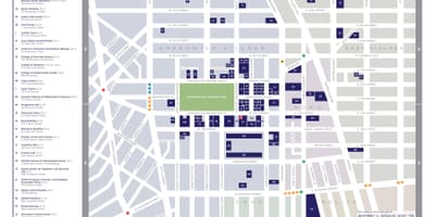 纽约大学的校园地图