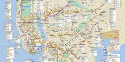 纽约MTA是火车的地图
