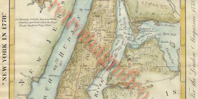 古董的纽约地图
