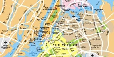 纽约市纽约地图