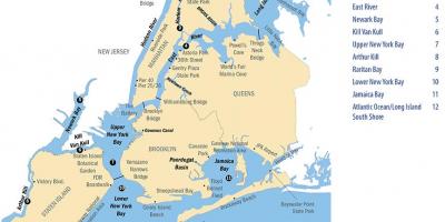 纽约城河地图