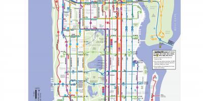 纽约市公交车线地图