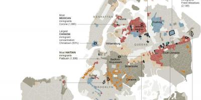 纽约市的族裔地图