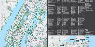 纽约自行车的地图