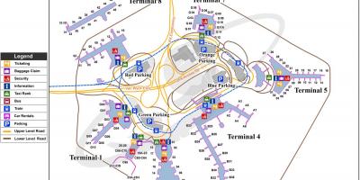 纽约肯尼迪国际机场的地图